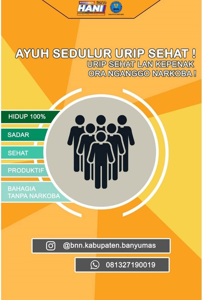 Ayuh Sedulur Urip Sehat Lan Kepenak Ora Nganggo Narkoba
