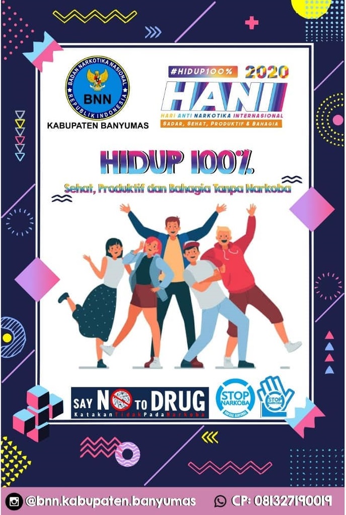 Hidup 100% Say No To Drugs