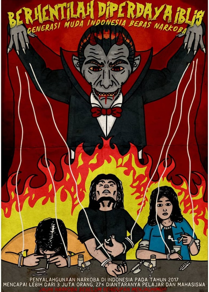 Berhentilah DIperdaya Iblis, Generasi Muda Indonesia Bebas Narkoba