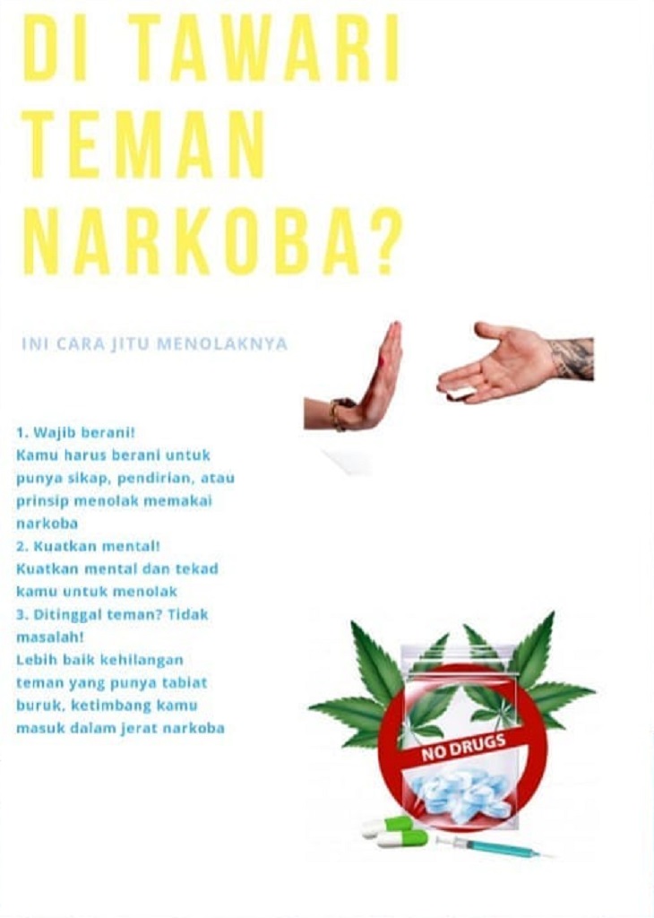 Ditawari Teman Narkoba, Ini Cara Jitu Menolaknya