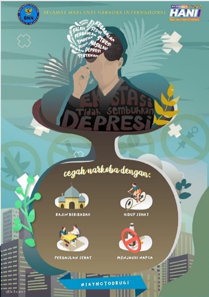 Ekstasi Tidak Sembuhkan Depresi, SayNoToDrugs