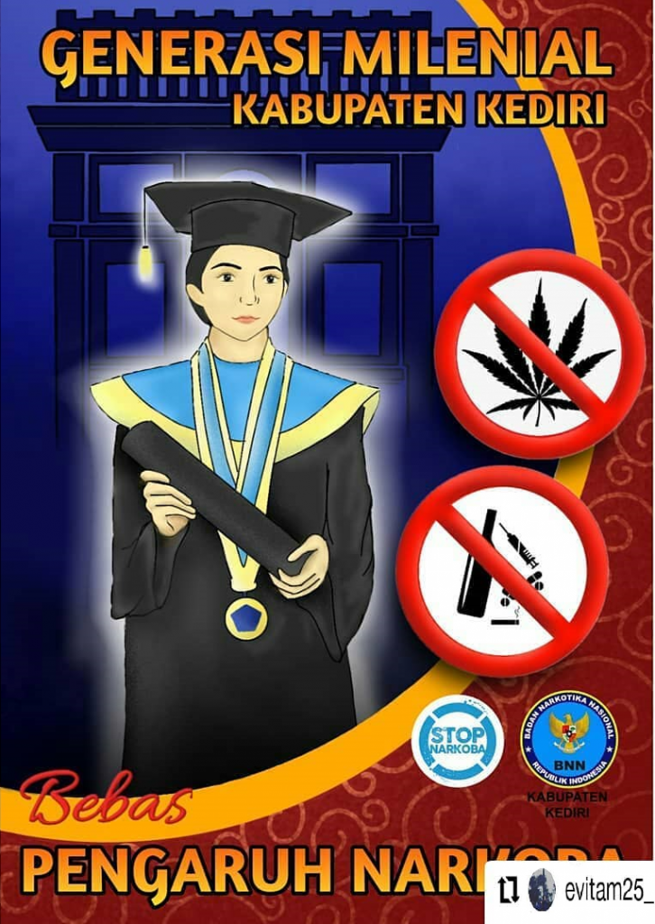 Generasi Milenial Kediri Bebas Pengaruh Narkoba