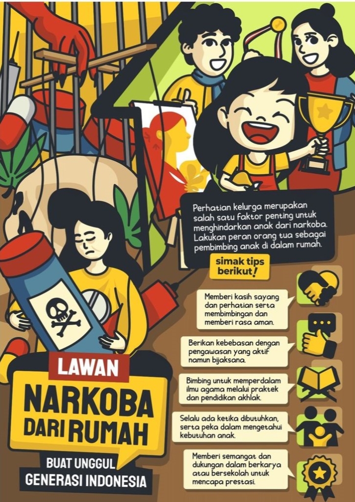 Lawan Narkoba Dari Rumah, Buat Unggul Generasi Indonesia