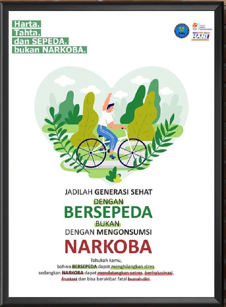 Jadilah Generasi Sehat Dengan Bersepeda Bukan Dengan Narkoba