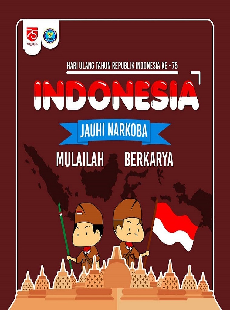 Jauhi Narkoba Mulailah Berkarya, HUT RI ke 75