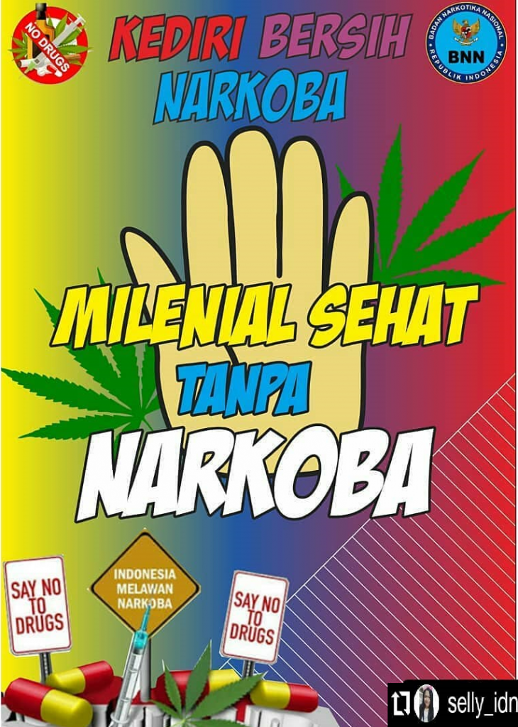 Kediri Bersih Narkoba, Milenial Sehat Tanpa Narkoba