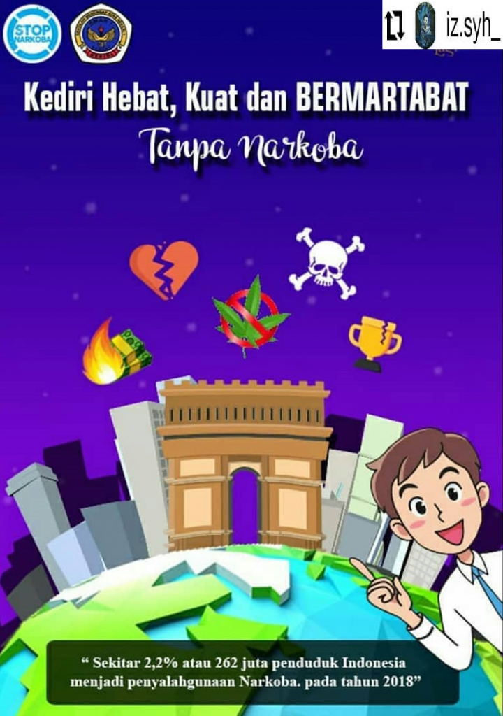 Kediri Hebat Kuat Bermartabat Tanpa Narkoba