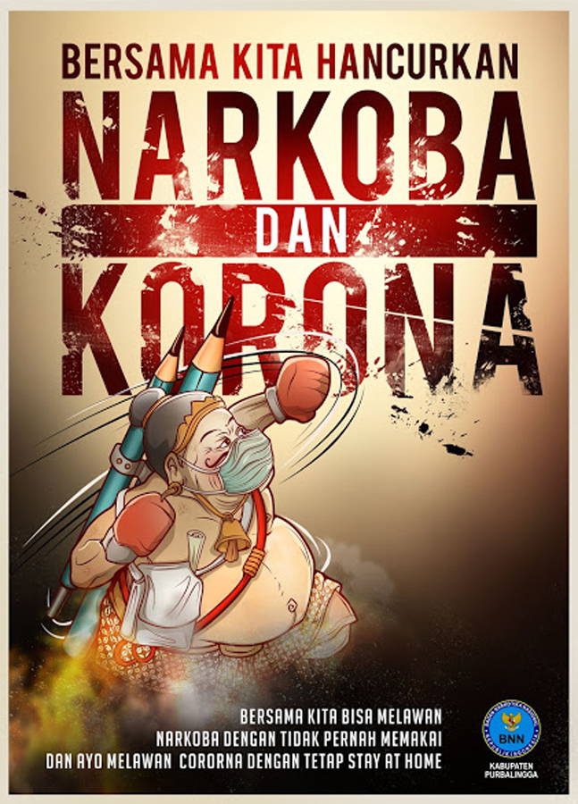 Bersama Kita Hancurkan Narkoba dan Korona
