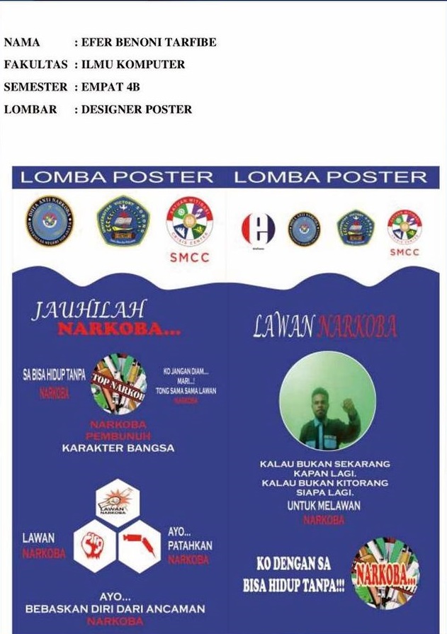 Poster Jauhilah Narkoba Lawan Narkoba