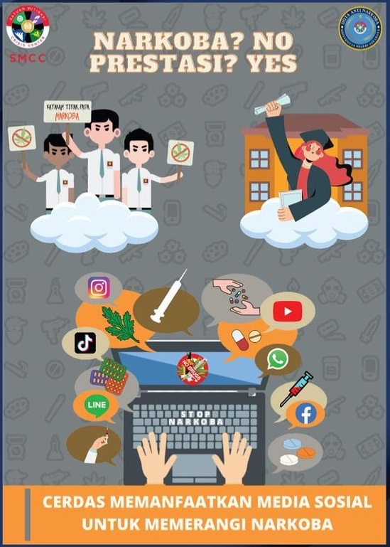 Narkoba No Prestasi Yes, Cerdas Bermedia Sosial Perangi Narkoba