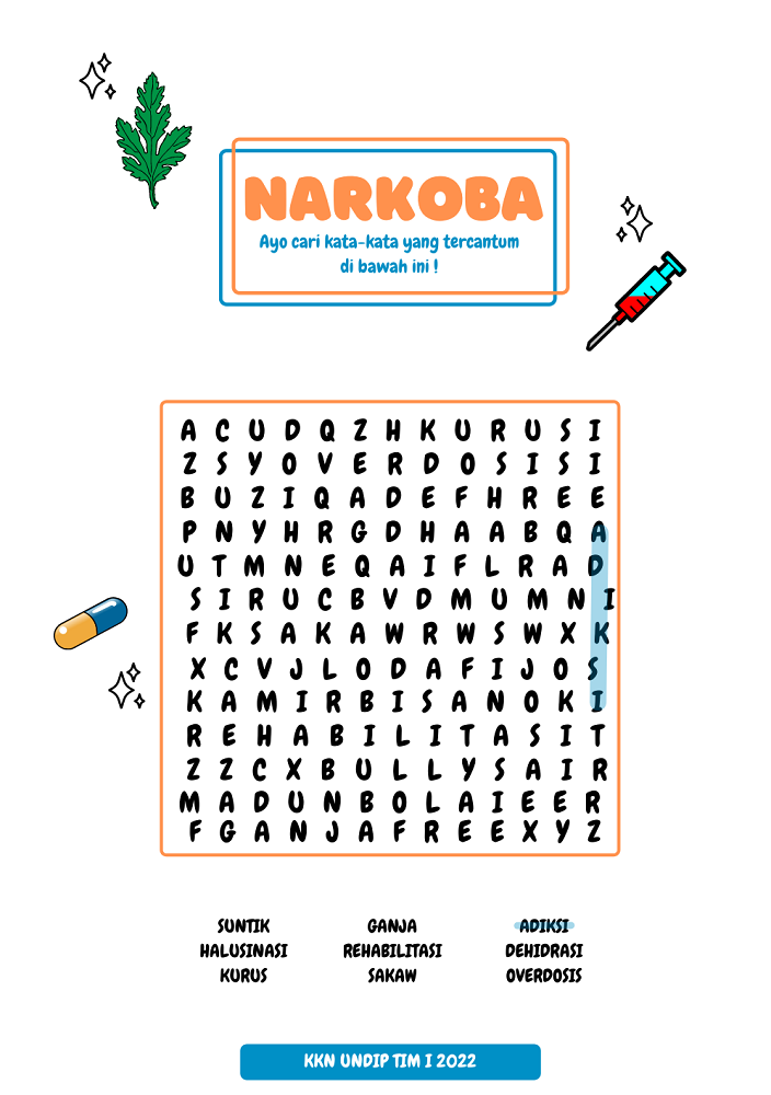 Permainan Teka Teki Silang Narkoba
