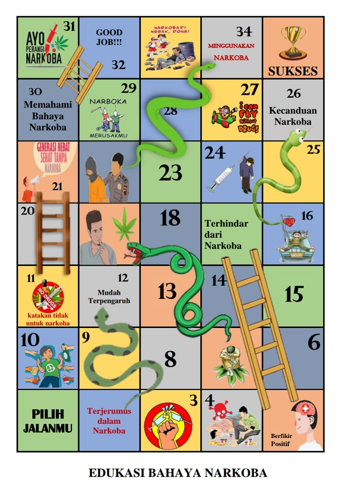 Permainan Ular Tangga - Edukasi Bahaya NarkobaPermainan Ular Tangga - Edukasi Bahaya Narkoba