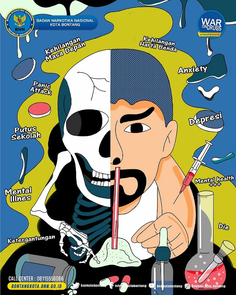 Poster Bahaya Narkoba BNN Kota Bontang