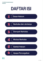 Daftar Isi Booklet Anti Narkoba