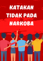 Template Poster Canva Inspirasi Himbauan Katakan Tidak Pada Narkoba